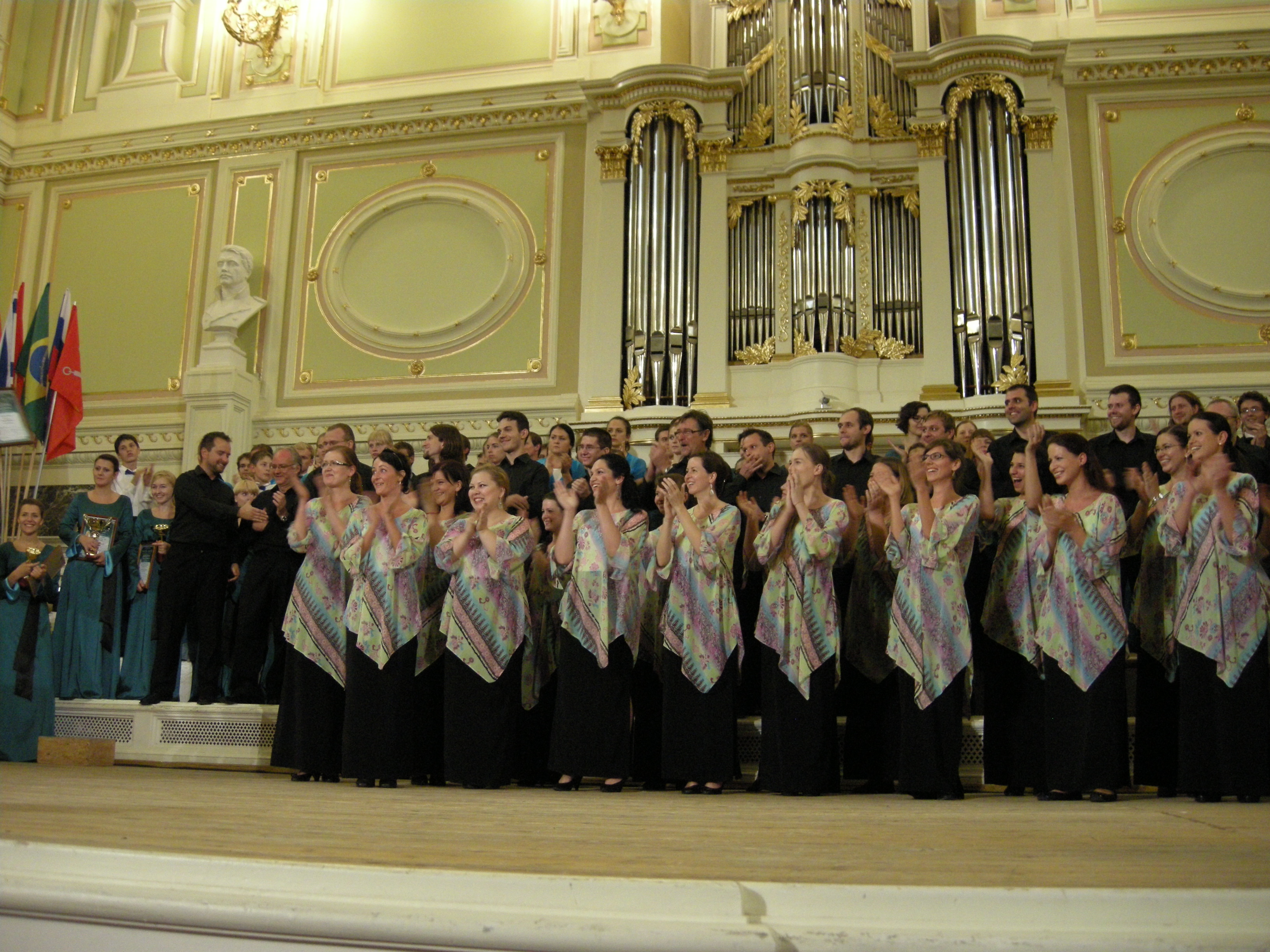 Spevácky zbor. Súťaž v Petrohrade 2012.