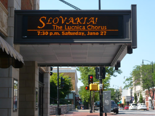 Spevácky zbor, turné v USA 2009.