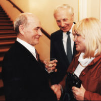 Štefan Nosáľ s Ladislavom Chudíkom a jeho manželkou.